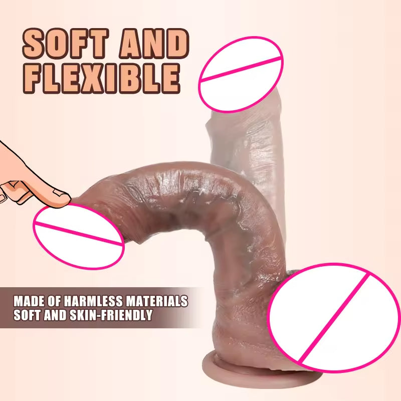 Masseur de prostate de gode anal réaliste - Plug anal de godes en silicone réalistes