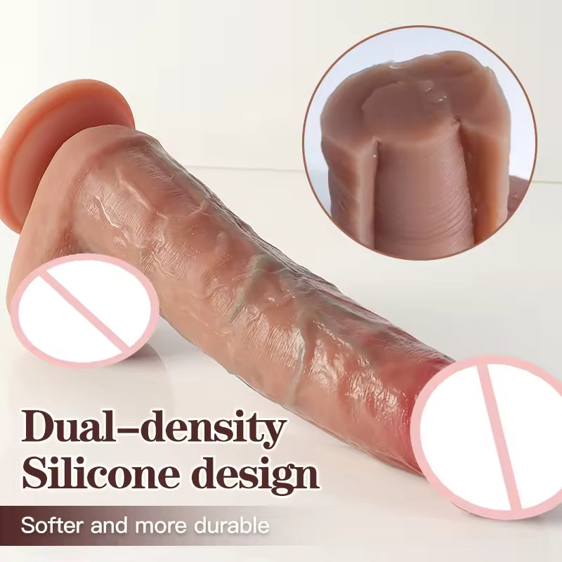 Realistic Dildo Butt Plug - Lifelike Penis Silicone Suction Cup Female Sex Toys