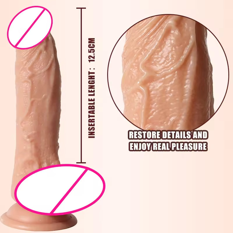 Godemichet Anal réaliste en PVC de qualité supérieure, faux pénis souple, jouets sexuels pour femmes