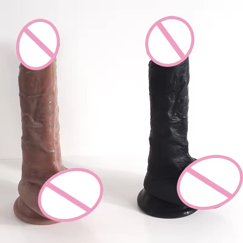 Realistischer stoßender Dildo-Buttplug - Vibrierender Analdildo mit Fernbedienung, Sexspielzeug für Frauen