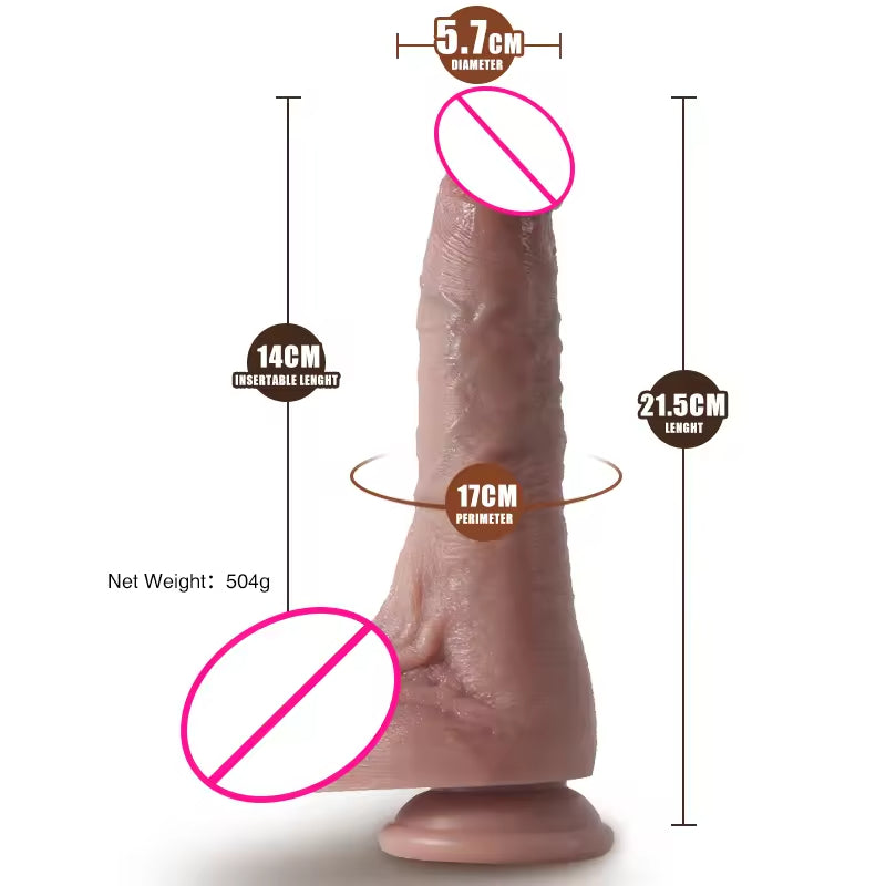 Godemichet anal réaliste et réaliste en silicone - Lait de massage pour pénis, vagin et prostate