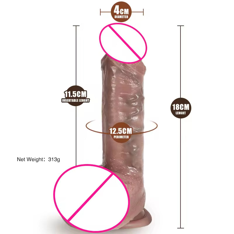 Masseur de prostate de gode anal réaliste - Plug anal de godes en silicone réalistes