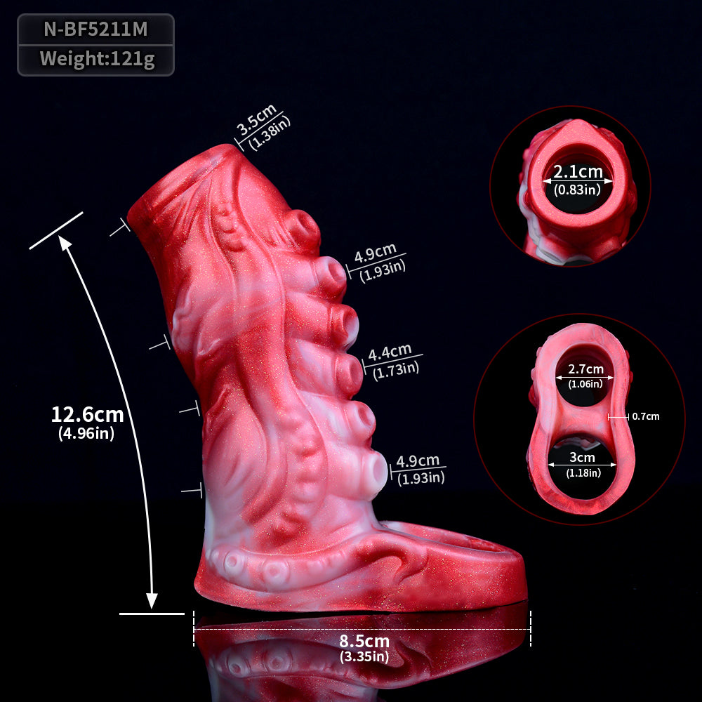 Tentacledildo Cock Sleeve Hollow Penis Sheath Extender - Jouets sexuels fantastiques pour hommes Couple Play