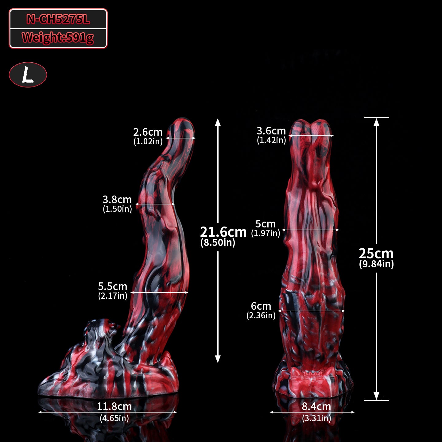 Black Tiger Monster Dildo Women Masturbating Sex Toys - Fantasy Silicone Pegging Sexual