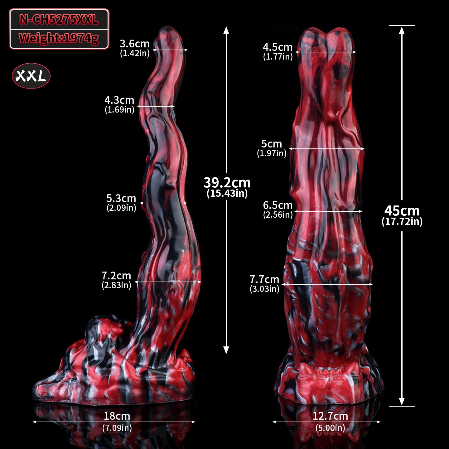 Black Tiger Monster Dildo Women Masturbating Sex Toys - Fantasy Silicone Pegging Sexual