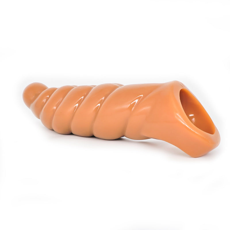 Sprial Penis Sleeve Extender Sexspielzeug für Männer - Verbessern Sie die Pegging-Sexualität beim Paarspiel