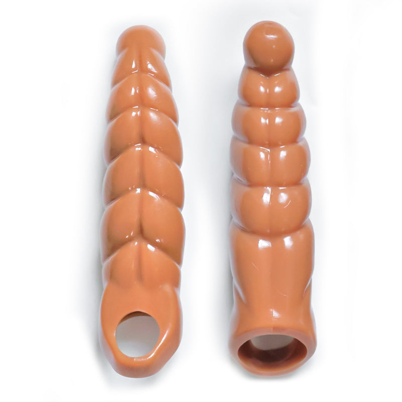 Sprial Penis Sleeve Extender Sexspielzeug für Männer - Verbessern Sie die Pegging-Sexualität beim Paarspiel