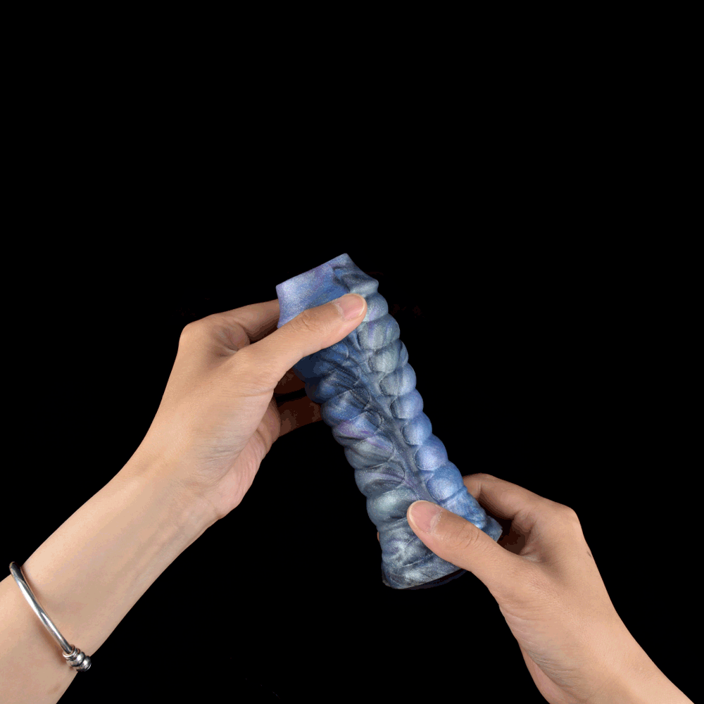 Monsterdildo Penis Sleeve - Agrandisseur en silicone Cock Ring Retarder l'éjaculation Jouets sexuels masculins