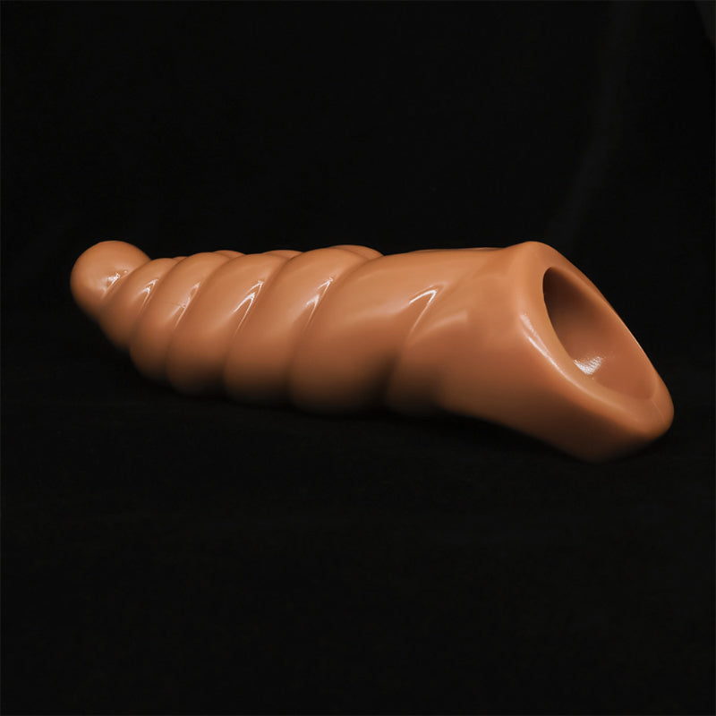 Sprial Penis Sleeve Extender Sexspielzeug für Männer - Verbessern Sie die Pegging-Sexualität beim Paarspiel