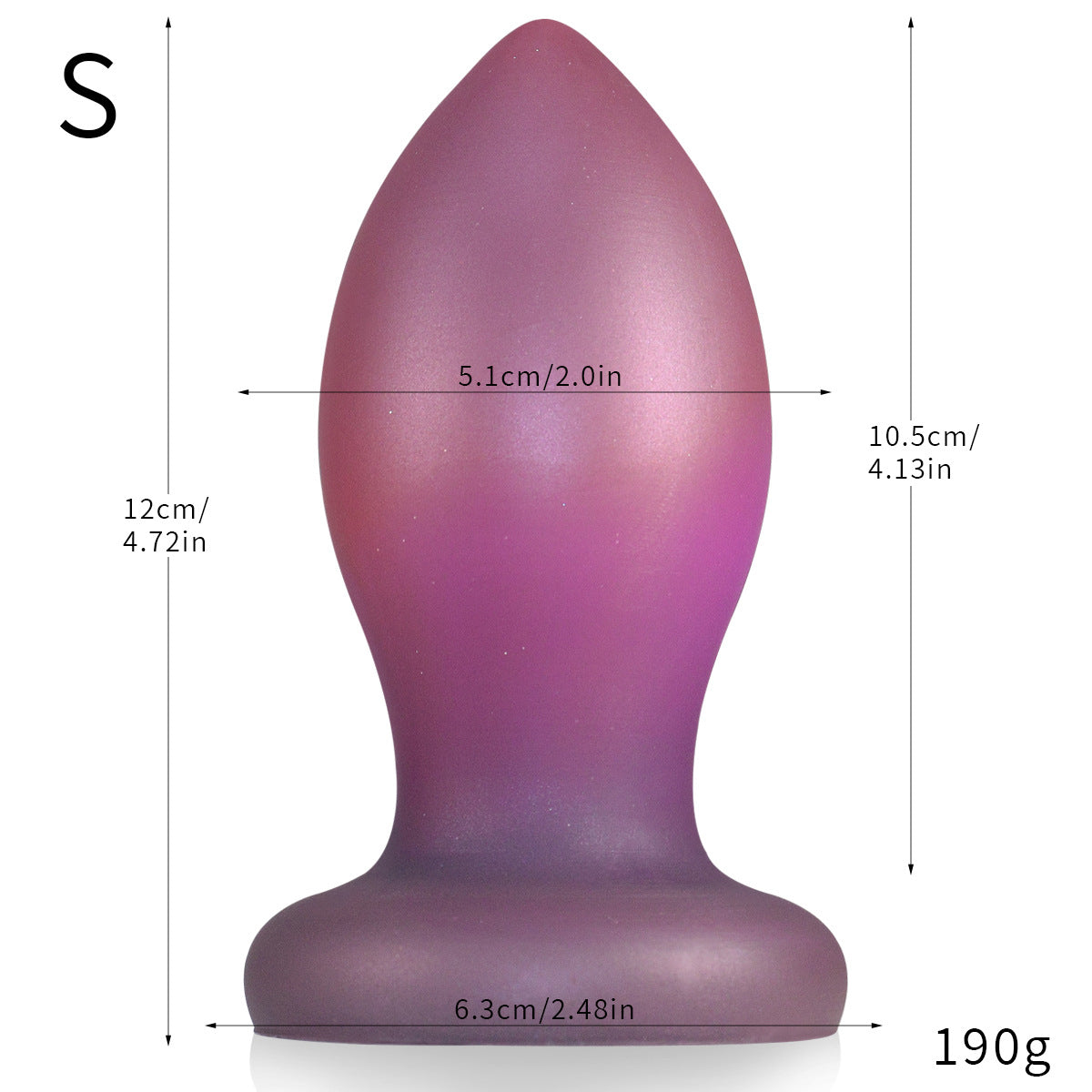 Purple Extreme Dildo Large Butt Plug - Fisting Anal Expansion Sex Toys for Women Lesbian