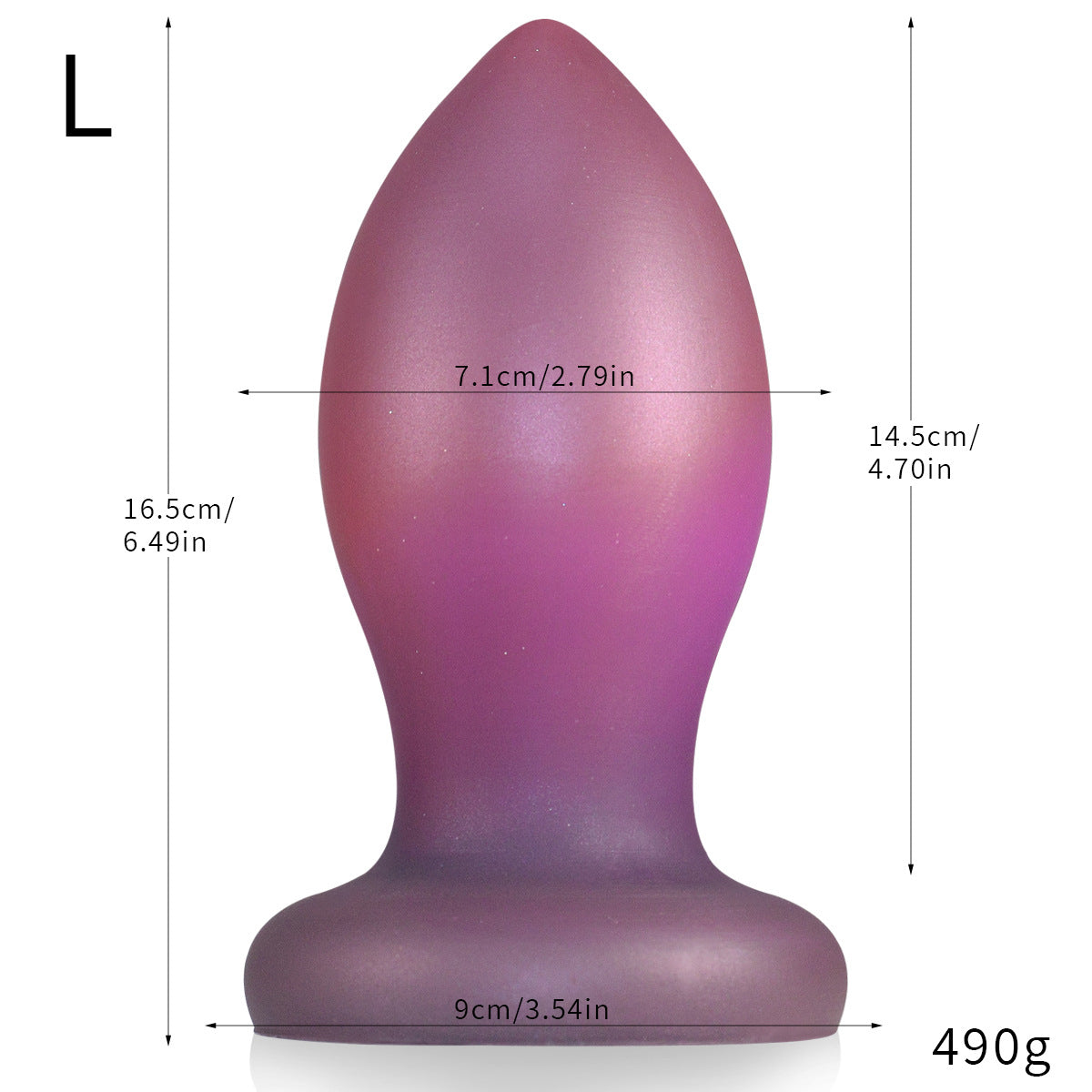 Purple Extreme Dildo Large Butt Plug - Fisting Anal Expansion Sex Toys for Women Lesbian