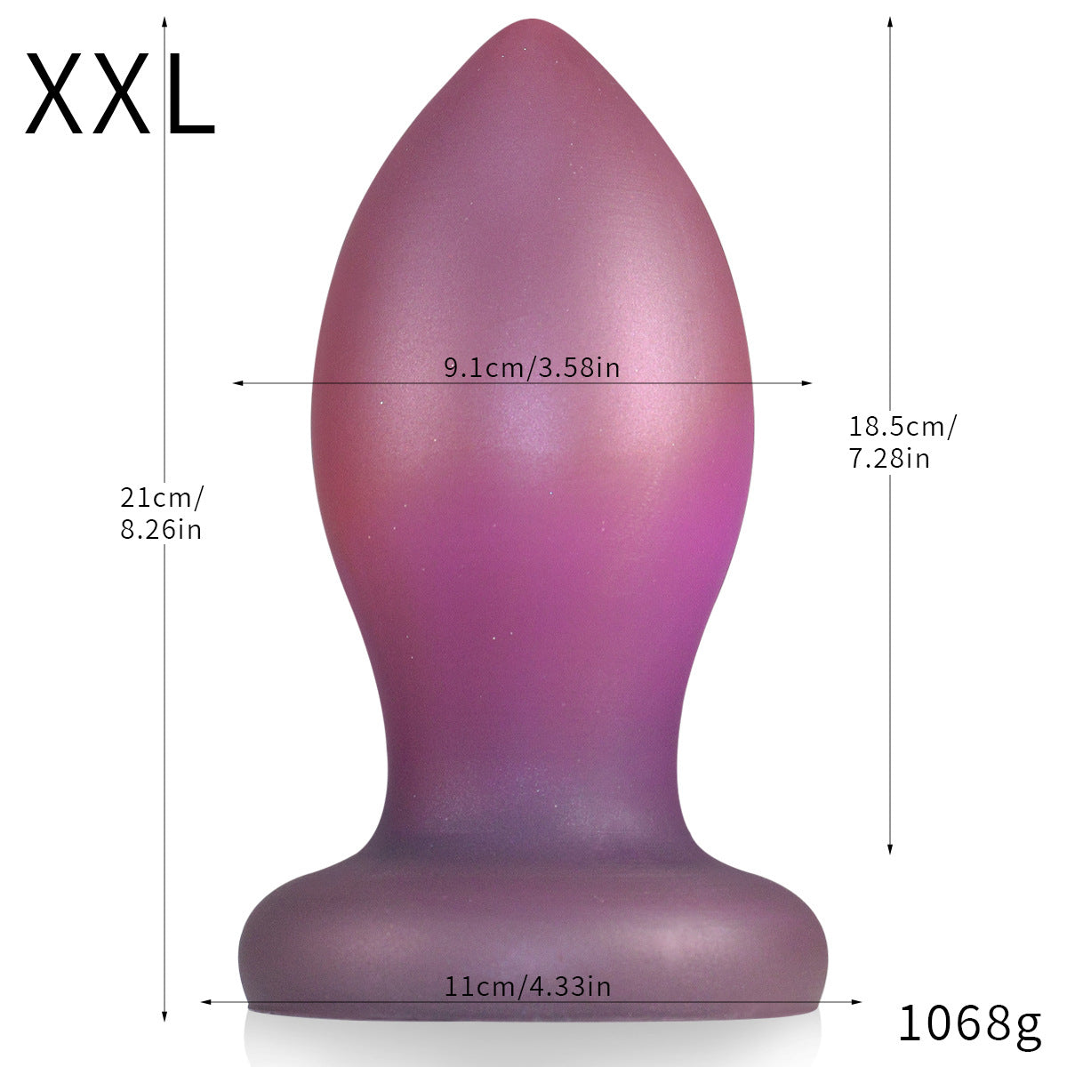 Purple Extreme Dildo Large Butt Plug - Fisting Anal Expansion Sex Toys for Women Lesbian