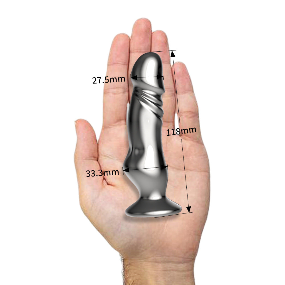 Plug anal en métal télécommandé – Gode réaliste, jouet sexuel anal pour hommes et femmes