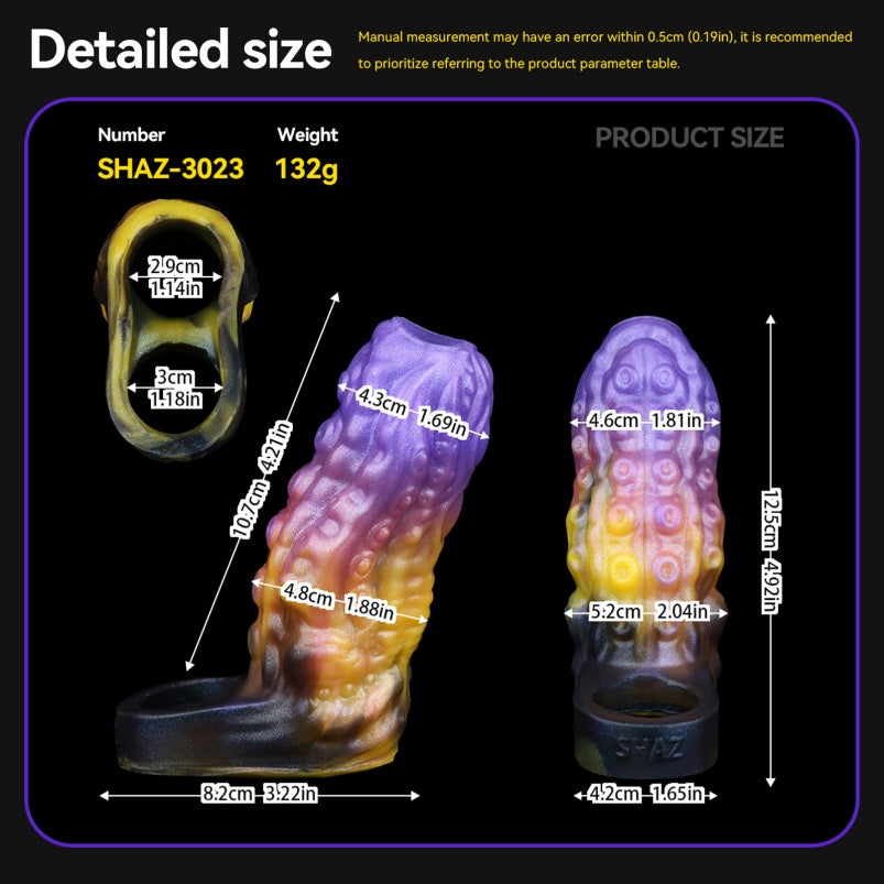 Fantasy Octopus 5-Inch Penis Extender – Built-in Spiral Texture for Intense Male Stimulation