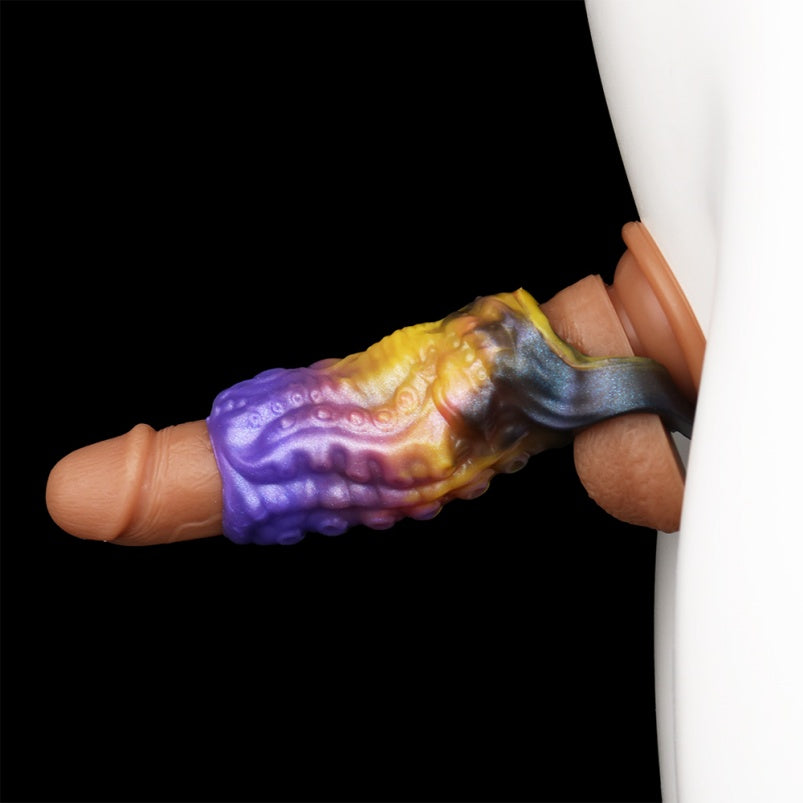Fantasy Octopus 5-Inch Penis Extender – Built-in Spiral Texture for Intense Male Stimulation