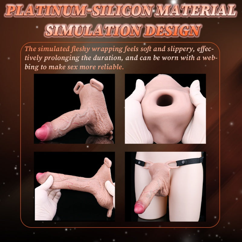 6-Zoll-Fantasy-realistische Strap-On-Penishülle – Penisverlängerung für Männer und dickeres Spielzeug