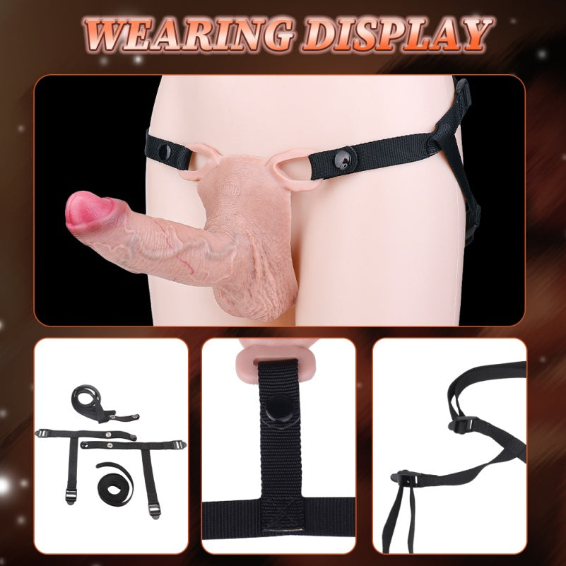 6-Zoll-Fantasy-realistische Strap-On-Penishülle – Penisverlängerung für Männer und dickeres Spielzeug