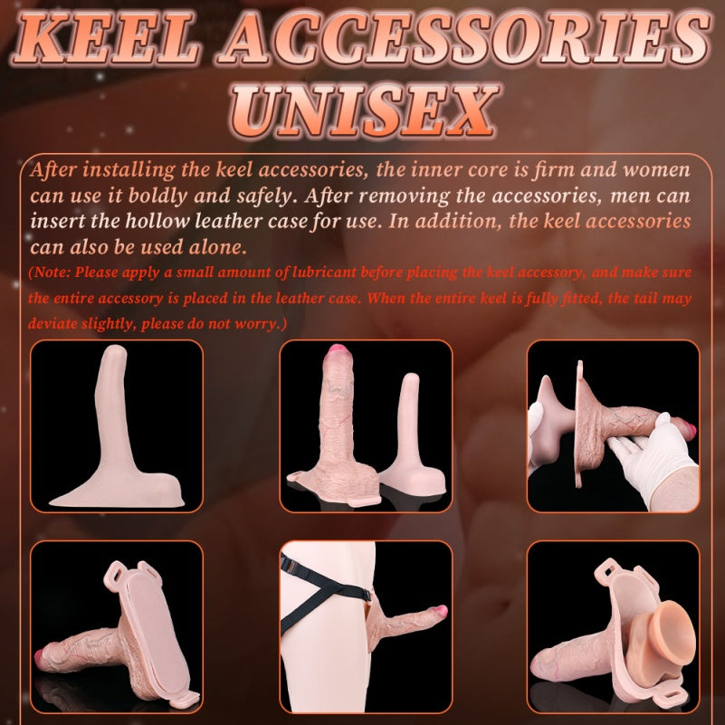 6-Zoll-Fantasy-realistische Strap-On-Penishülle – Penisverlängerung für Männer und dickeres Spielzeug