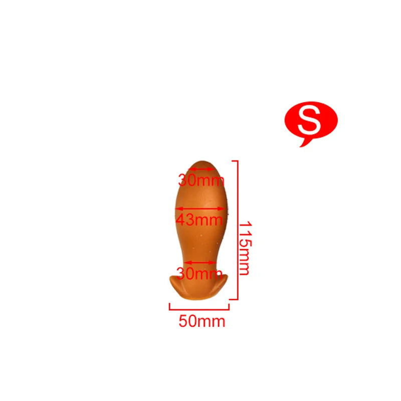 Godemichet anal en silicone - Énorme stimulateur anal doux pour vagin - Jouets sexuels pour hommes et femmes