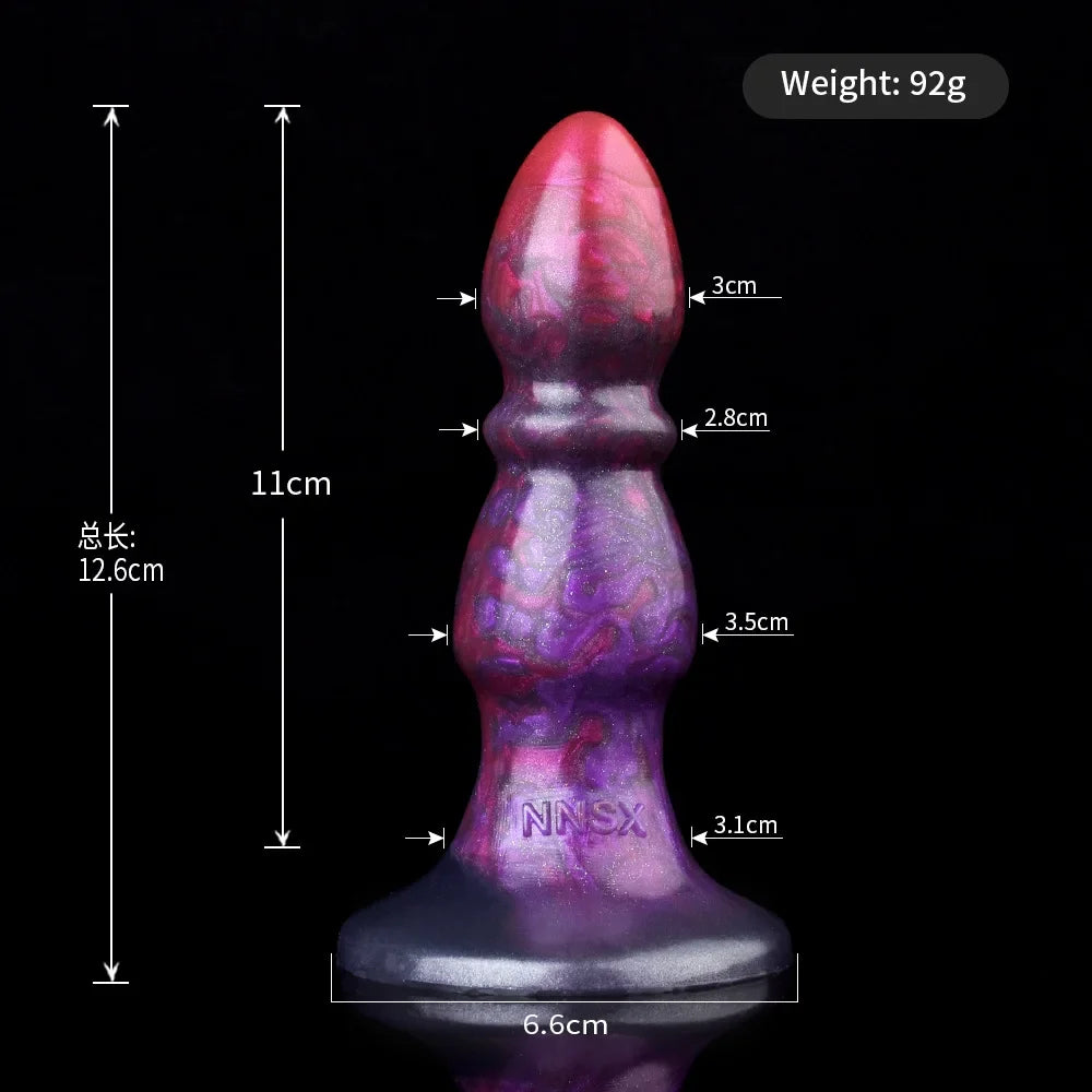 Fantasy Anal Dildo Butt Plug - Silicone Anal Expander Vagina Sex Toys for Beginners