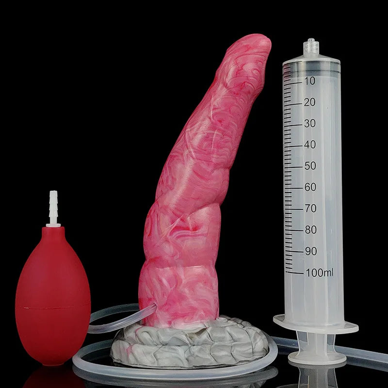 Squirting Dragon Dildo Butt Plug - Analdildos mit Wasserstrahl-Ejakulation, Sexspielzeug für Frauen