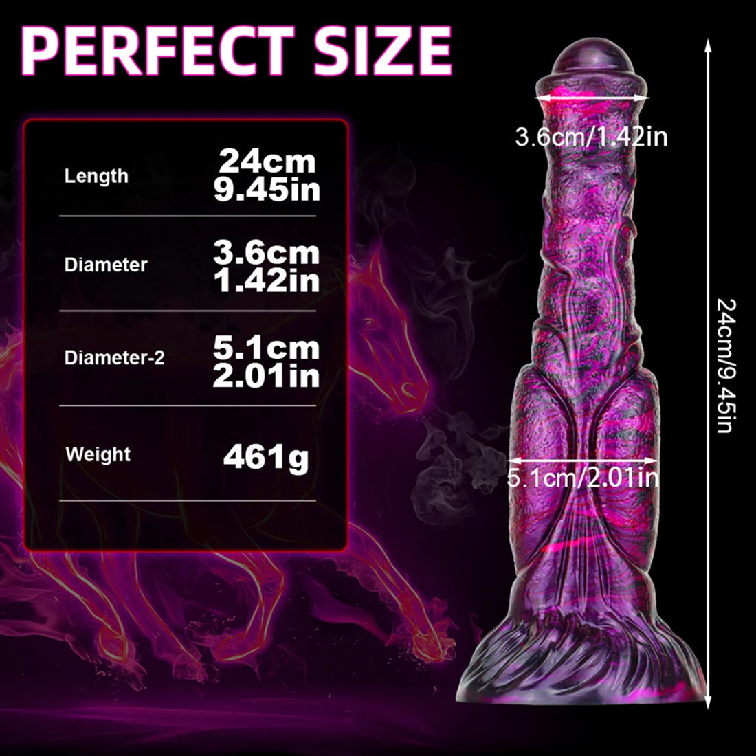 Colorful Realistic Monster Dildo - Soft Silicone Animal Dildos Sex Toys for Adult Erotic Wellness