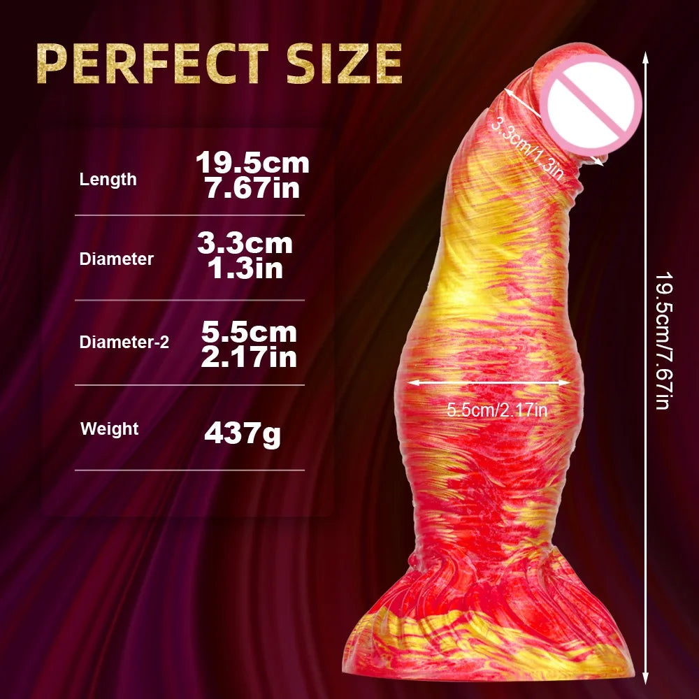 Exotischer Knoten-Analdildo-Buttplug – Realistischer Geoduck-Silikondildo, Sexspielzeug für Frauen