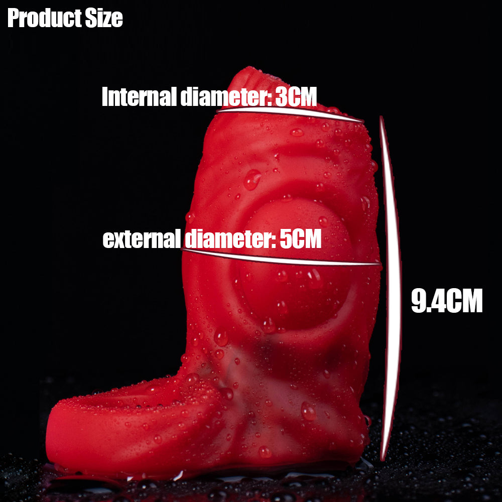 Monsterdildo Cock Ring Agrandisseur de manchon de pénis Sillicone Jouet sexuel extensible pour hommes