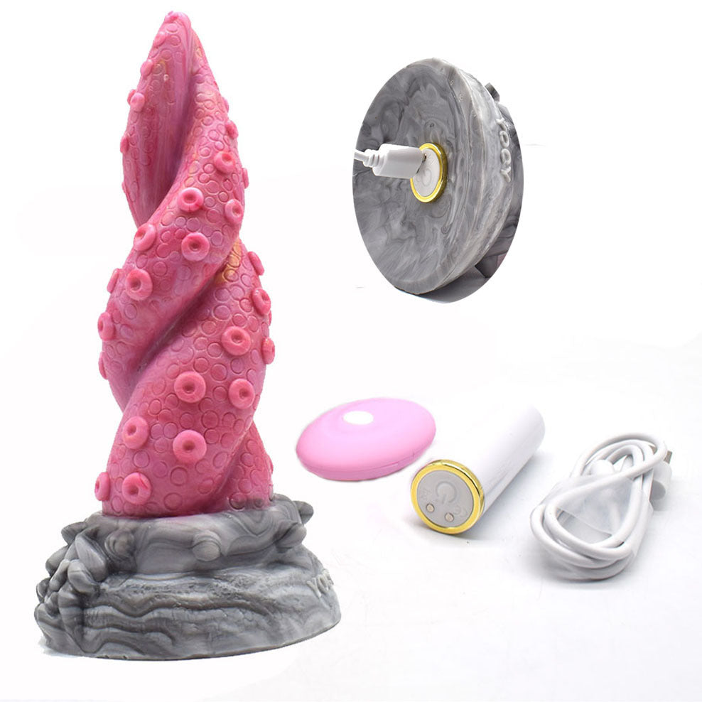 Fantasy Octopus Tentakel Dildo Vibrator - Monster vibrierender Analdildo Buttplug Sexspielzeug