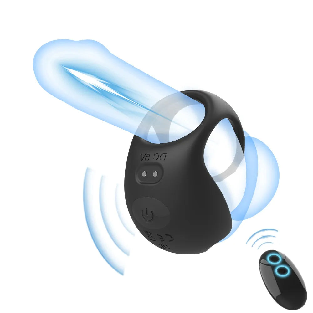 Vibrierender Penisring, Sexspielzeug fr Mnner Vibrator mit Fernbed Domlust Vibrierender Penisring, Sexspielzeug fr Mnner Vibrator mit Fernbed Domlust