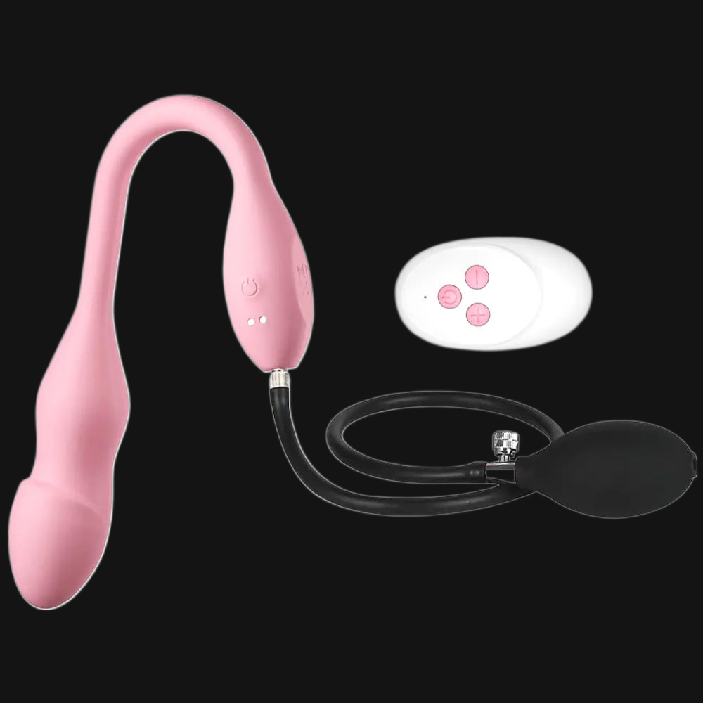 Gode vibrant gonflable télécommandé - Plaisir sexuel fantastique en couple