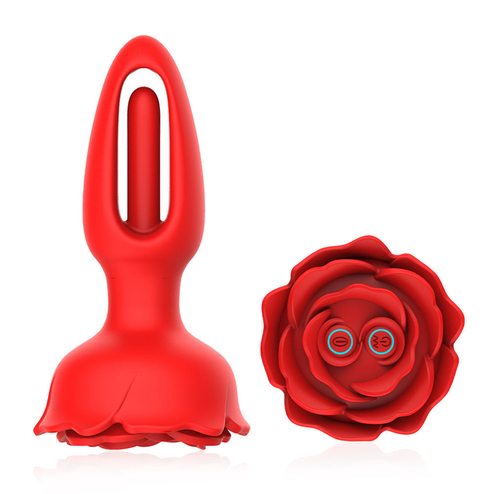 Remote Control Butt Plug - Tickle Flapping G-spot Prostate Massager Rose Sex Toys