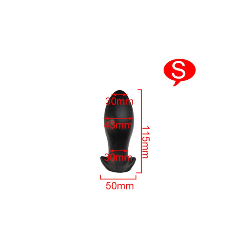 Godemichet anal en silicone - Énorme stimulateur anal doux pour vagin - Jouets sexuels pour hommes et femmes