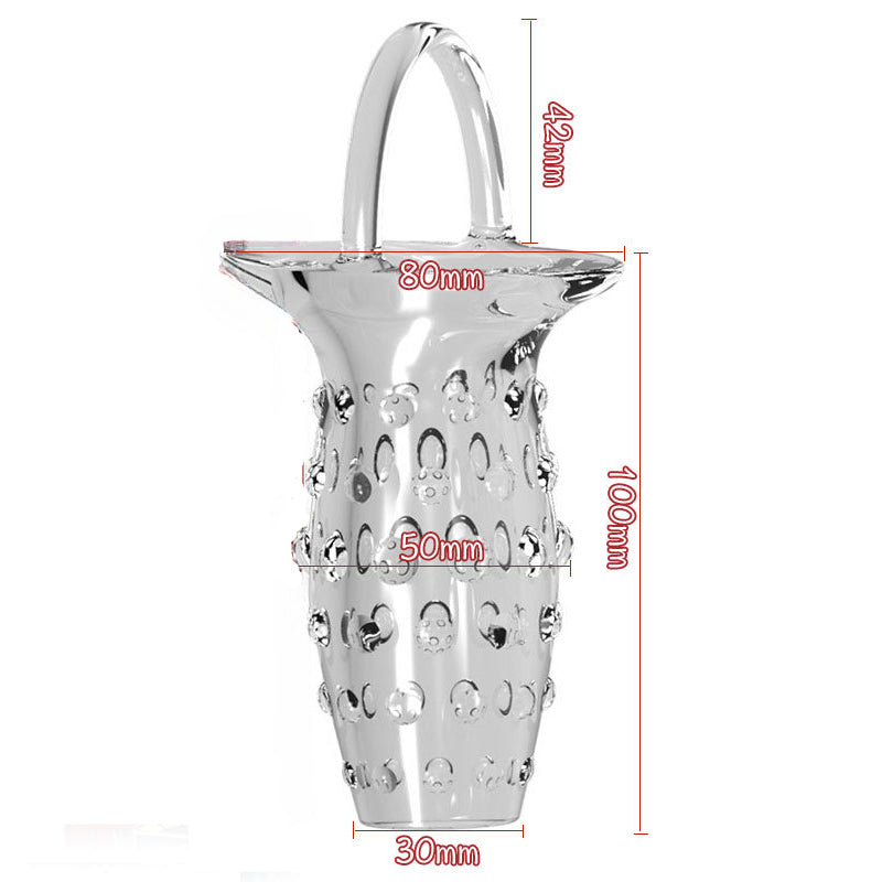 Agrandisseur de pénis à manchon Jelly Cock - Anneau de pénis retarde l'éjaculation Préservatif Sex Toy pour hommes