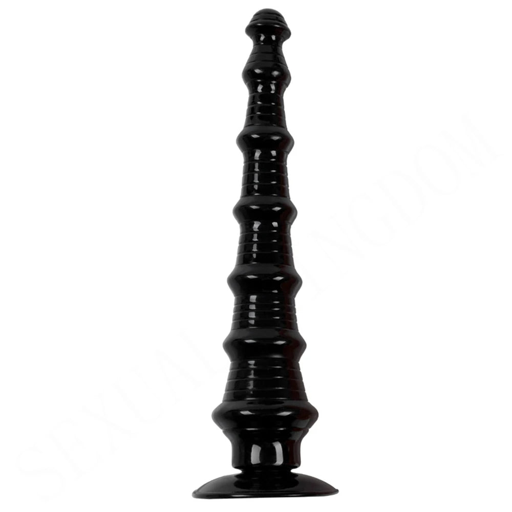 Dilatateur de plug anal long en silicone - Orgasme de la prostate d'expansion de gode anal à gros fils