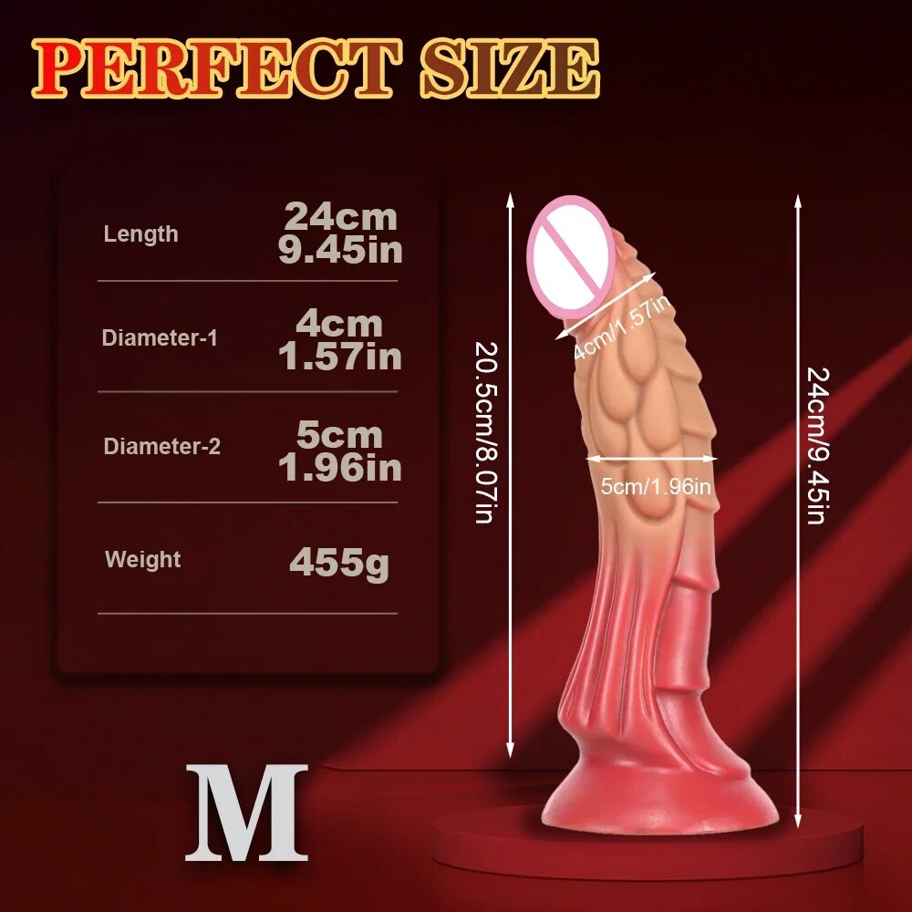Fantasy Monster Dildo Butt Plug - Realistische Drachententakeldildos Analsexspielzeug