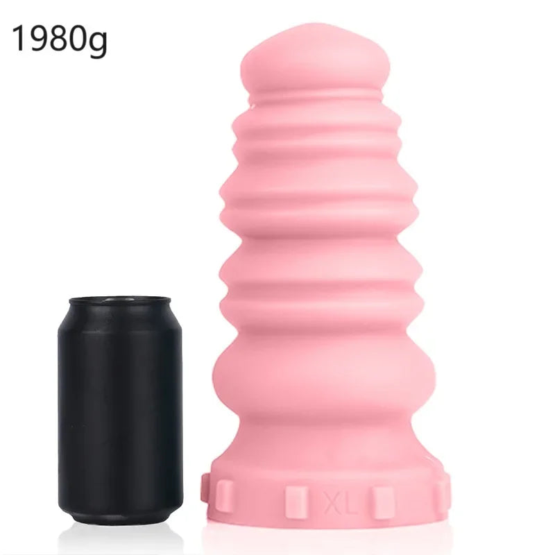 Huge Dildo Butt Plug - Silicone Macaron Anal Dildo Dilator Vaginal Prostate Massager