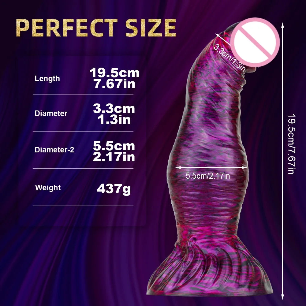 Exotischer Knoten-Analdildo-Buttplug – Realistischer Geoduck-Silikondildo, Sexspielzeug für Frauen