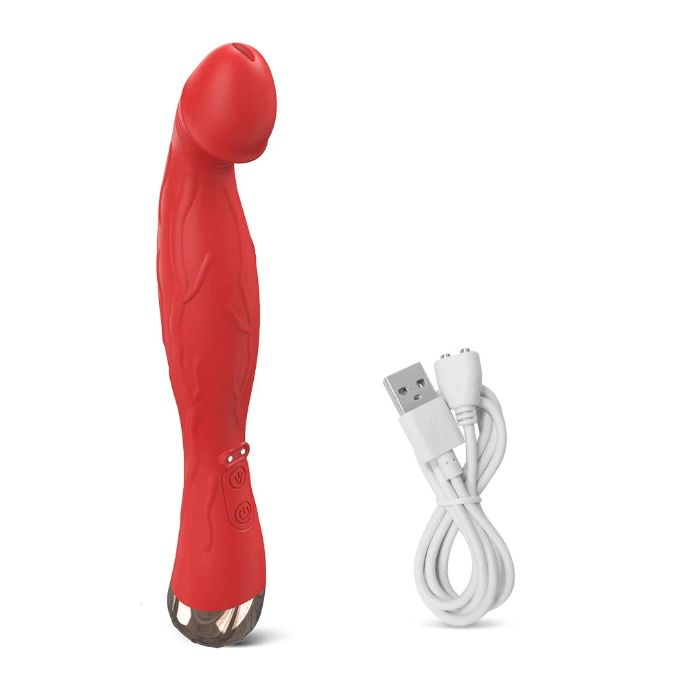 G Spot Dildo Vibrator - Finger Buckle Prostate Massager Sex Toys for Women