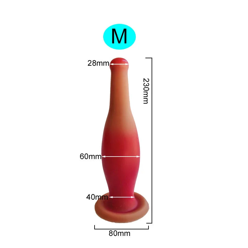 Gode anal en silicone Butt Plug - Fantasy Bowling Godes réalistes Strapon Sex Toy