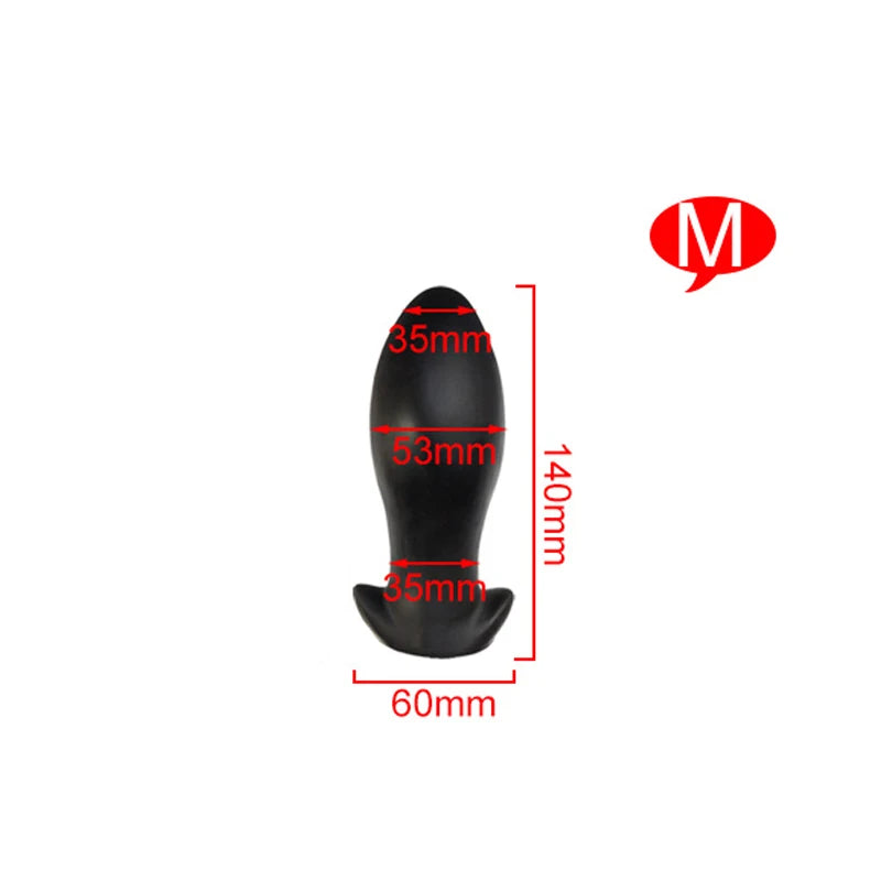 Godemichet anal en silicone - Énorme stimulateur anal doux pour vagin - Jouets sexuels pour hommes et femmes