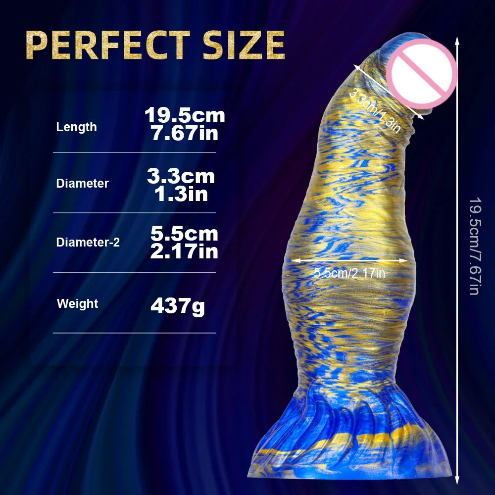 Exotischer Knoten-Analdildo-Buttplug – Realistischer Geoduck-Silikondildo, Sexspielzeug für Frauen
