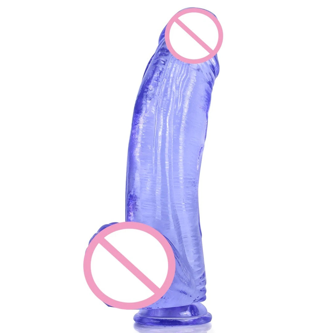 Big Dildo Anal Plug - Jelly Soft Silicone Anal Dilator G Spot Prostate Massage Milk