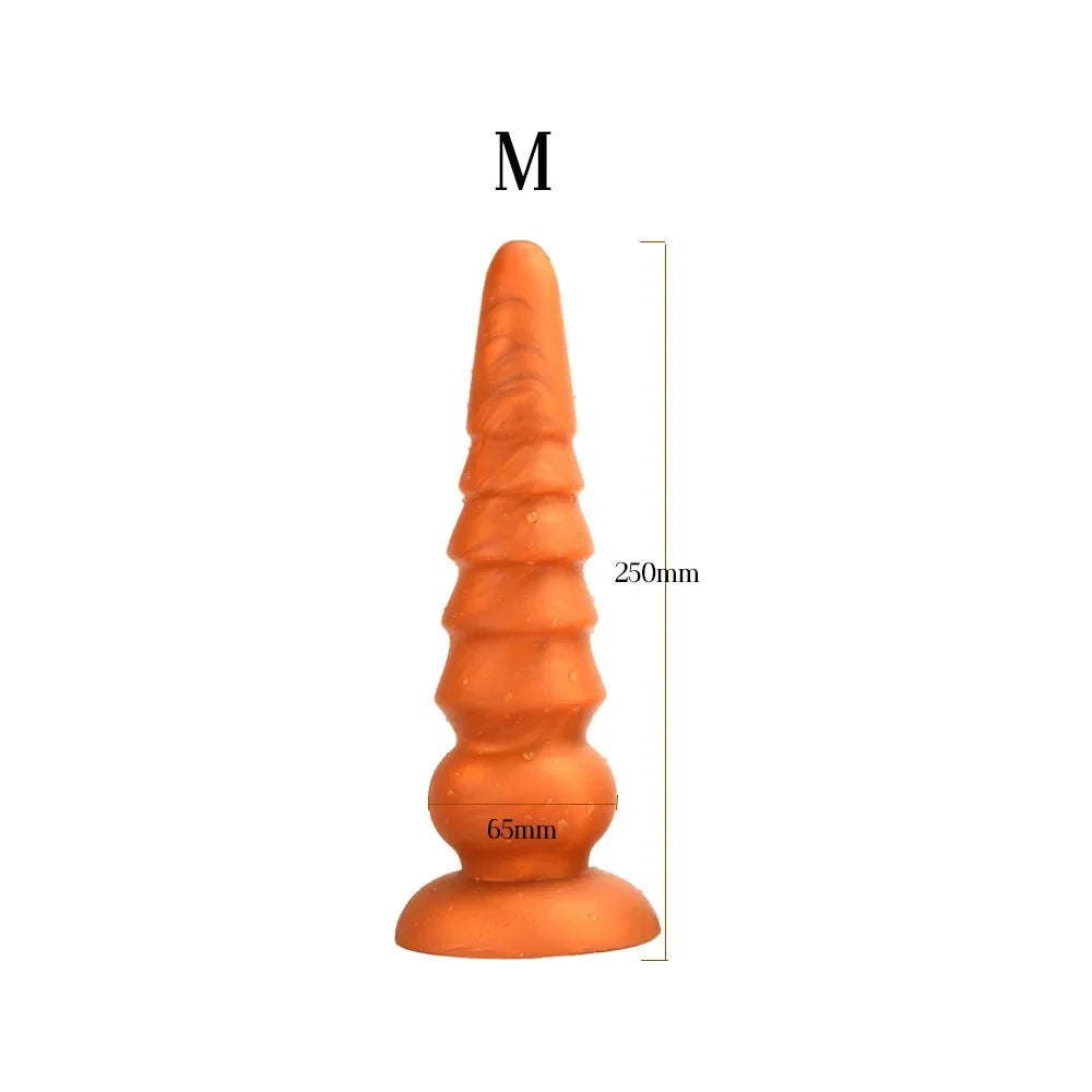 Analdildo aus Silikon – Exotischer konischer Analdilatator, G-Punkt-Prostatamassagegerät