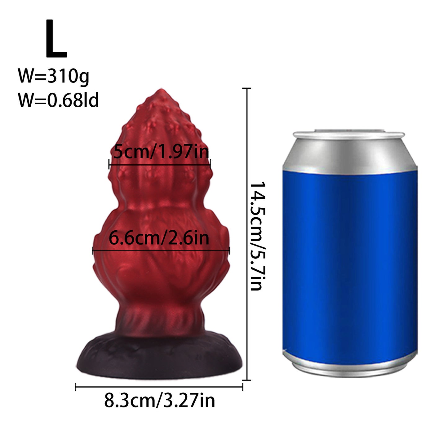Walnut Monsterdildo Butt Plug - Silikon Anal Dilator Expander Vaginal Sexspielzeug für Männer Frauen