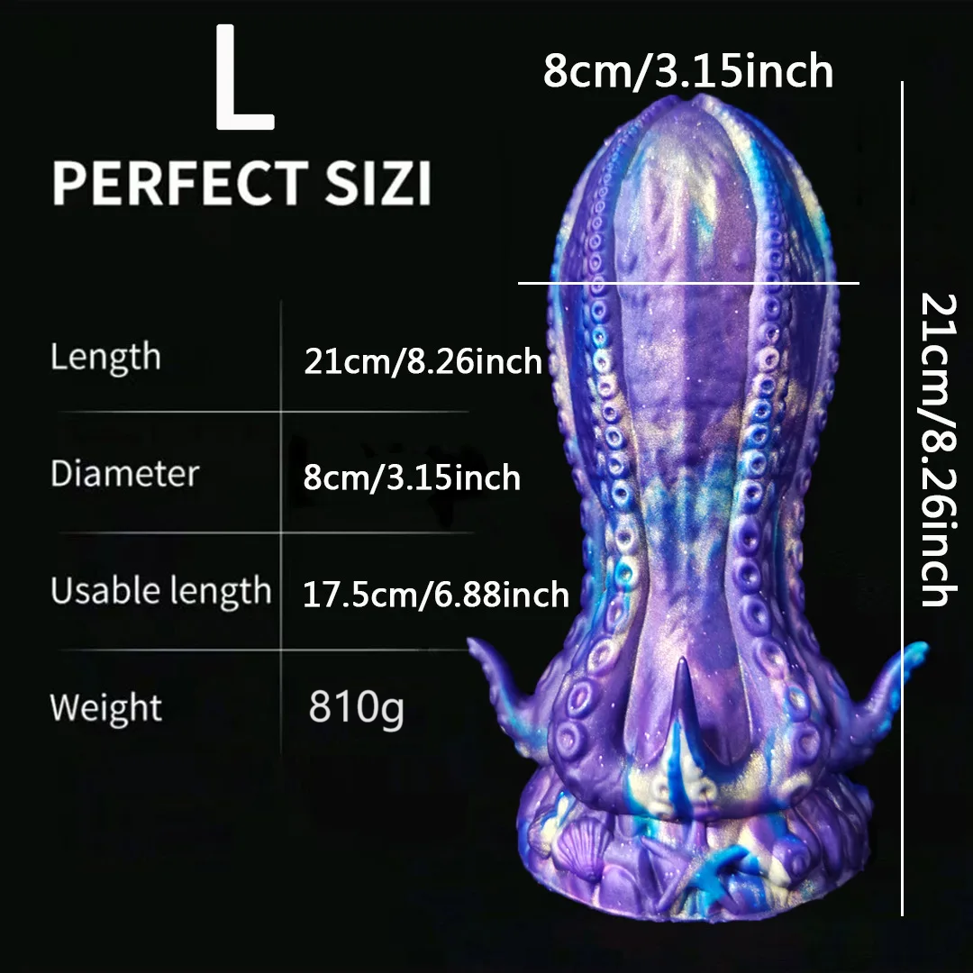 Fantasy Monster Gode Butt Plug - Godes anaux en silicone étoilé exotique Masseur de prostate vaginale