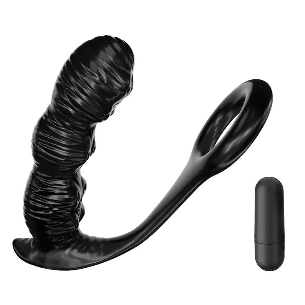 Ferngesteuertes Finger-Prostata-Massagegerät – vibrierender Penisring, männliches Sexspielzeug