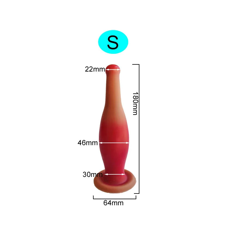 Gode anal en silicone Butt Plug - Fantasy Bowling Godes réalistes Strapon Sex Toy