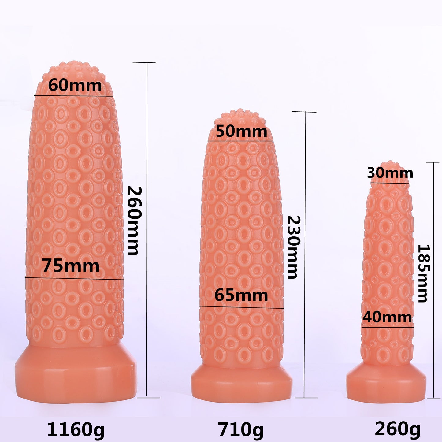 Thick Octopus Tentacle Dildos Butt Plug - Knotted Monster Dildo Vaginal Anal Stimulator