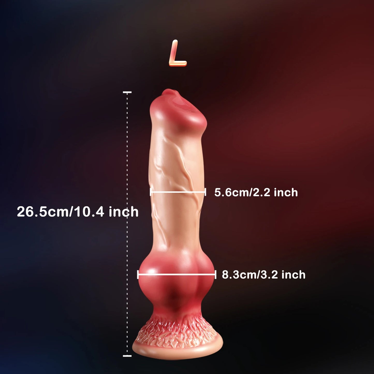 Huge Dog Dildo Butt Plug - Monster Animal Anal Dildos G Spot Prostate Massager